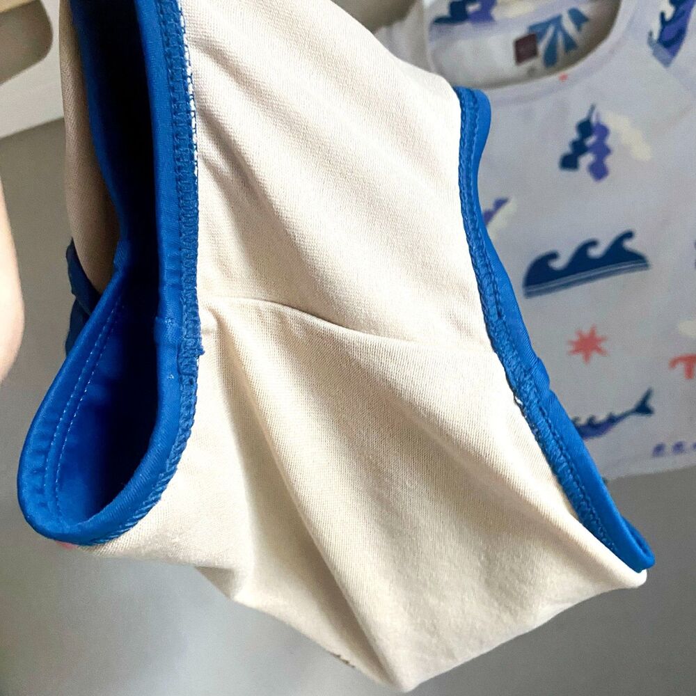 Tea Collection Nautical Themed Swimsuit Rash Guard Top w/ Tutu Bikini Bottoms - Picture 7 of 9